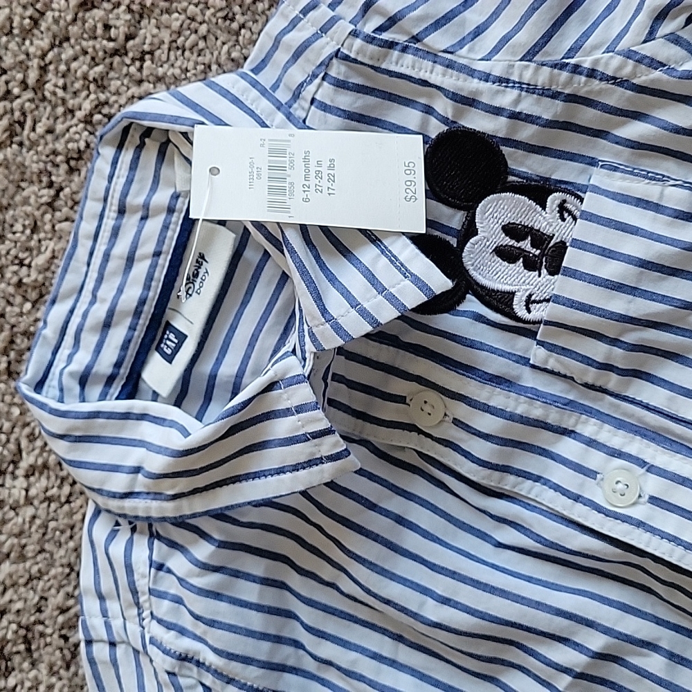 6-12 months Button Up